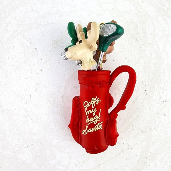 Hallmark Other - Hallmark Keepsake Handcrafted Golf's My Bag Christmas Ornament 1990